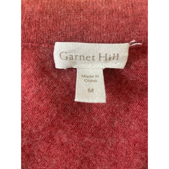 Garnett Hill Women’s Cashmere Sweater Essential V Neck Pullover Size Medium - Picture 5 of 12